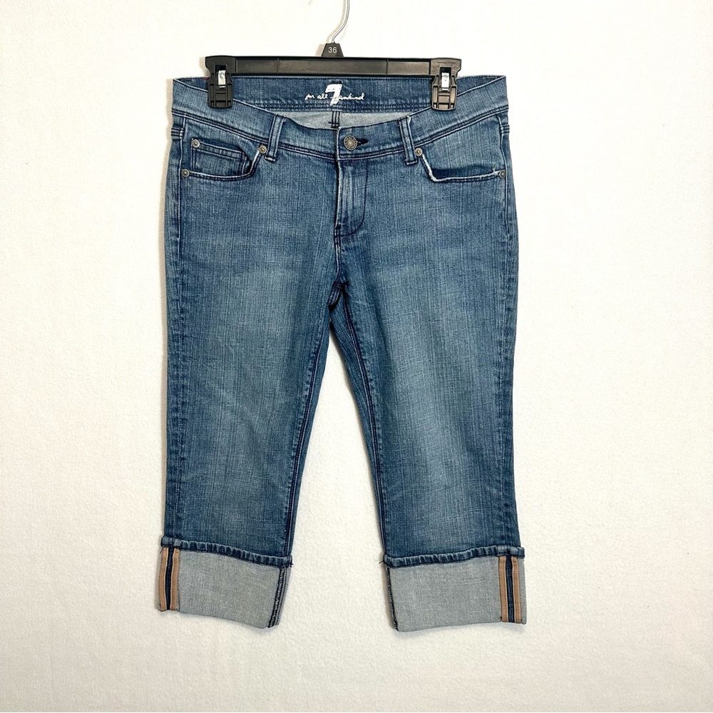 7 for All Mankind Women’s Jeans Capri Denim Blue size 30